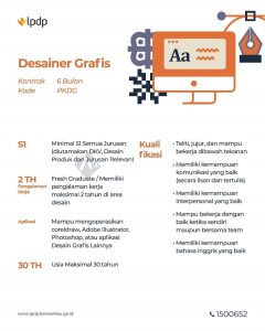 Lowongan Kerja LPDP 2021 Fresh Graduate S1 dan D3 Bagian Desainer Grafis