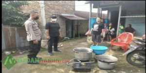 Banjir Rendam Sejumlah Wilayah di Kota Medan, Warga dirikan Dapur Darurat