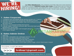 Lowongan Kerja Medan Le Chic Bakehouse