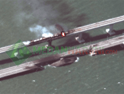 Rusia Balas Serangan Rudal Ke Ukraina Usai Ledakan Jembatan Crimea
