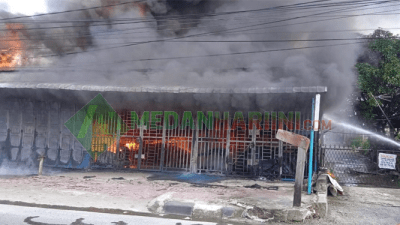Satu Keluarga Tewas Akibat Kebakaran Ruko di Medan Tuntungan