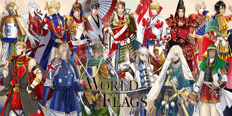 Negara dalam Karakter Anime (World Flags)