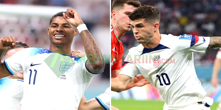 Potret Pemain Antar Tim Inggris dan Amerika Serikat, Prediksi Skor Inggris vs Amerika Serikat (The Sun)